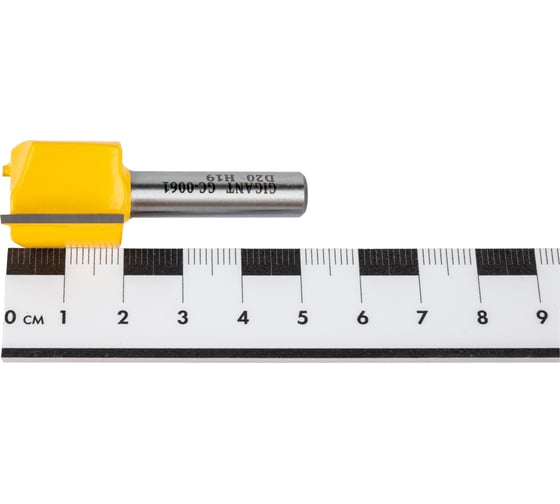 Фреза пазовая прямая D20 мм, H19 мм, хвостовик 8 мм Gigant GC-0061