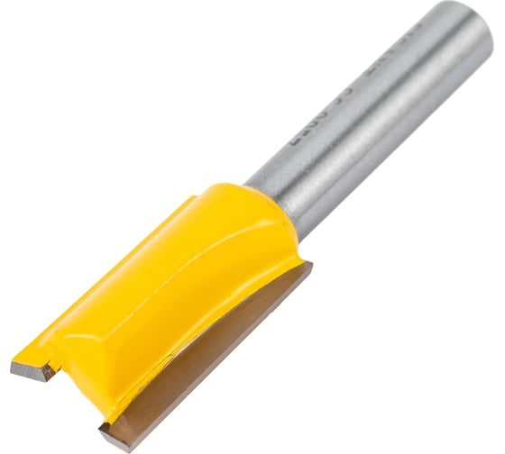 Фреза пазовая прямая D15 мм, H25 мм, хвостовик 8 мм Gigant GC-0057