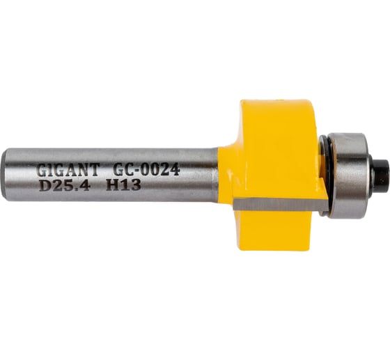 Фреза кромочная фальцевая D25.4 мм, H13 мм, хвостовик 8 мм Gigant GC-0024