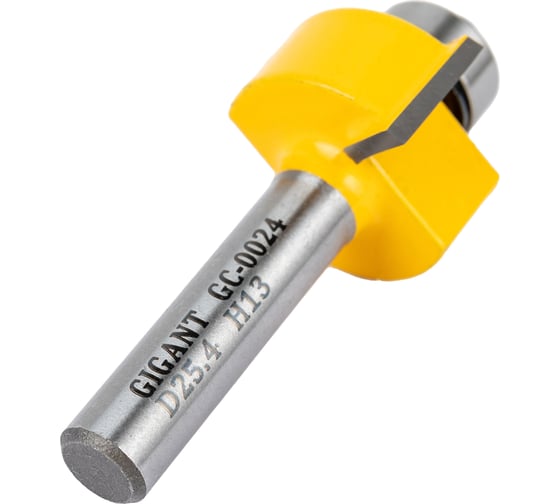 Фреза кромочная фальцевая D25.4 мм, H13 мм, хвостовик 8 мм Gigant GC-0024