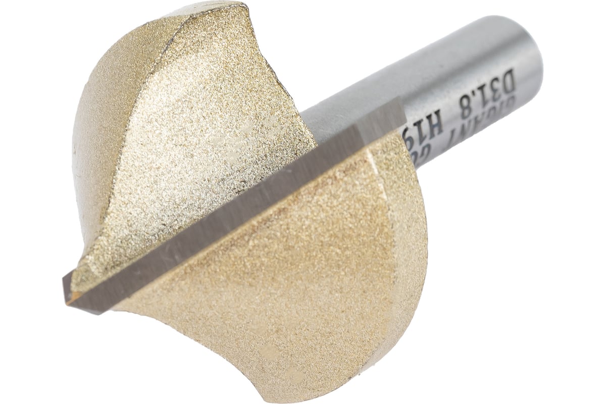 Фреза пазовая галтельная V-образная D38 мм, ?90, хвостовик 8 мм Gigant ...