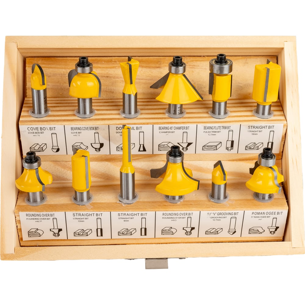 Набор фрез 12 шт для декоративного применения Gigant GC-0075 - выгодная ...