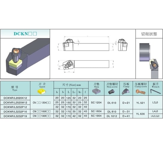Державка DCLNR2020K12 PROSAERS 33186