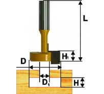 Фреза пазовая конструкционная (12.7 мм; Т-обр; хвостовик 8 мм) Энкор 46101