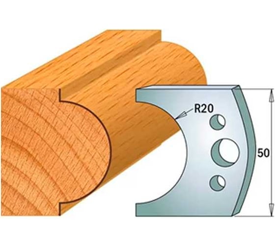 Нож профильный 50 мм для насадной фрезы 25 ROTIS 40069561 1