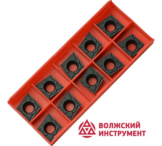 Пластина CCMT120404-TM HR8150 10 шт Волжский Инструмент 3503007 1