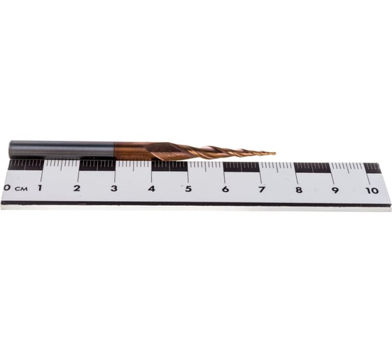 Фреза спиральная двухзаходная конусная сферическая (1x30.5x75 мм; R0.5 мм; S6 мм) ROTIS 133.063075.050