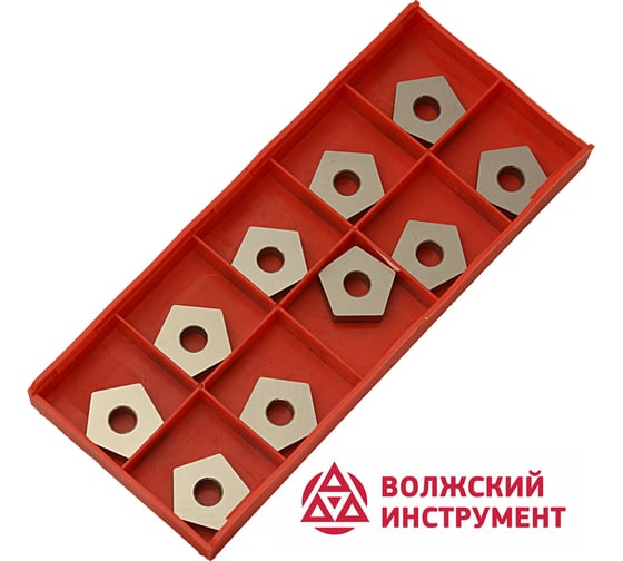 Пластина твердосплавная PNEA-110408 Т15К6 10 шт Волжский Инструмент 3504002
