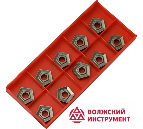 Пластина твердосплавная PNMM-110408 Т5К10 10 шт Волжский Инструмент 3504006 1