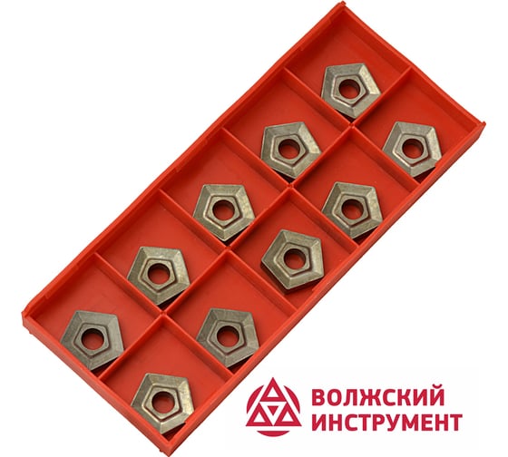 Пластина твердосплавная PNUM-110408 Т15К6 10 шт Волжский Инструмент 3504011 1