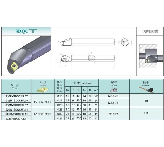 Державка S16Q-SDQCR11 PROSAERS 33547