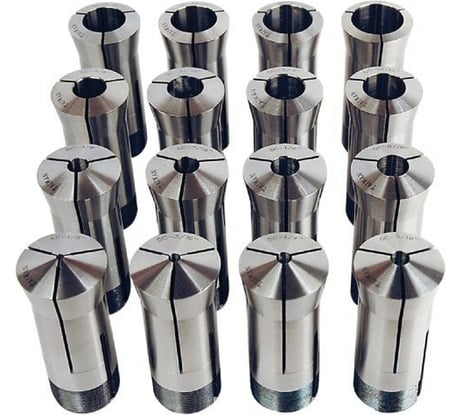 Набор цанг 17 шт. (3-25 мм) для токарных станков Jet 50000190