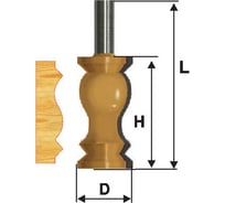 Фреза кромочная фигурная (31.8х57 мм; хвостовик 12 мм) Энкор 46421