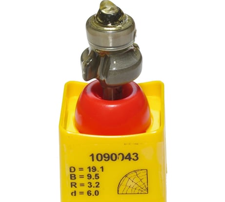 Фреза кромочная калевочная (19.1x9.5х50 мм; хвостовик 6 мм) Dimar 1090043