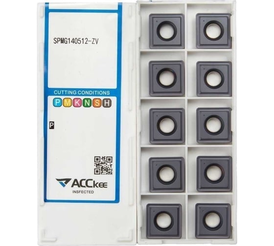Пластина твердосплавная SPMG140512-ZV 10 шт ACCKee mi00178у