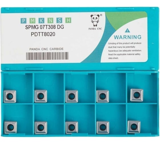 Пластина твердосплавная SPMG07T308 DG, PDTT8020, 10 шт PANDA CNC mi00188у