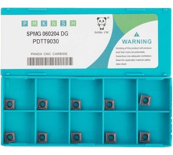 Пластина твердосплавная SPMG060204 DG, PDTT9030, 10 шт PANDA CNC mi00250у