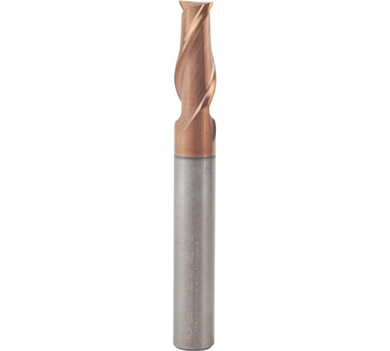 Фреза твердосплавная цилиндрическая, D=2 мм, TISIN, HRC55 Debever Machining Solutions DB-S-FB02050Z2TS04