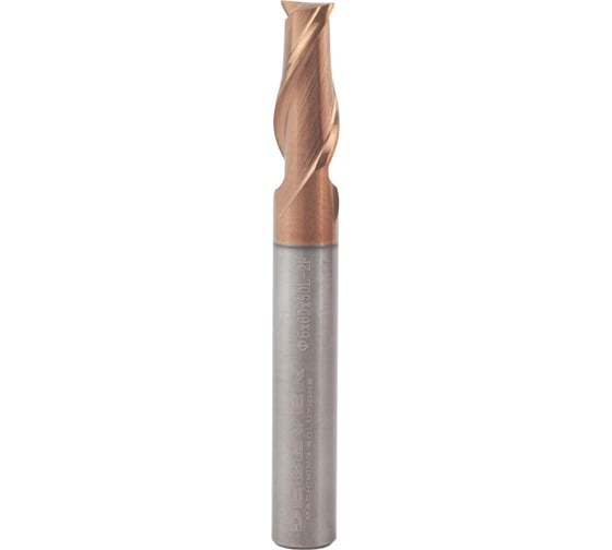 Фреза твердосплавная цилиндрическая D=9 мм, TISIN, HRC55 Debever Machining Solutions DB-S-FB09075Z2TS10 1