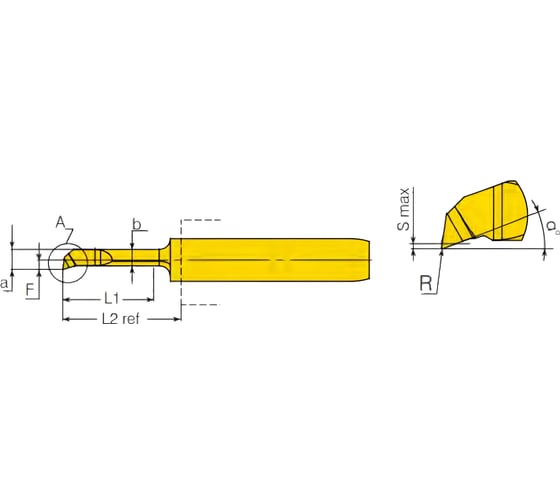 Резец расточной VHM MC427BCR05L16R VBX UARGUS 14 236 506