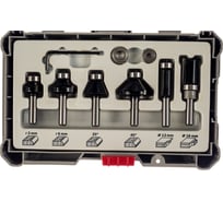 Набор кромочных фрез (6 шт; хвостовик 8 мм) Bosch 2607017469