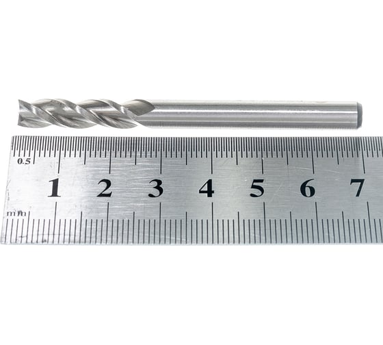 Фреза концевая (6х24х68 мм; 3Z; HSS М35Р6М5К5; DIN 844) ИНСТУЛС 00001256935