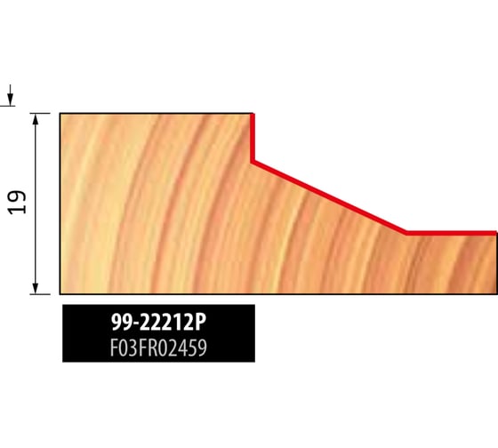 Фреза D63.5 мм h16 мм, H64.7 мм, A12 мм, C12.7 мм, α25, Z2, HM Freud 99-22212