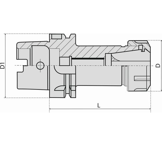 Патрон цанговый Standard HSK63-ER16-80 Debever Machining Solutions DB-S-HSK63ER16L80