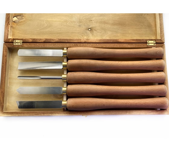 Набор резцов токарных по дереву 5 шт, Р6М5 MetalMaster 18978