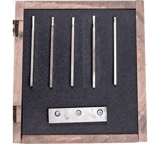 Набор отрезных пластинчатых резцов (5 шт; 4x18x125 мм; Р6М5) MetalMaster 18977