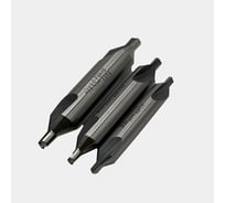 Набор сверл центровочных без предохранительного конуса 3 шт, Р6М5 тип А 2.5, 3.15, 4 мм РОСИНСТРУМЕНТ 7742543