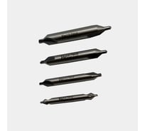 Набор сверл центровочных без предохранительного конуса 4 шт, Р6М5 тип А 1, 1.6, 2, 2.5 мм РОСИНСТРУМЕНТ 7741254