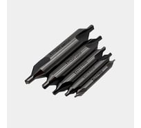 Набор сверл центровочных без предохранительного конуса 5 шт, Р6М5 тип А 1, 1.6, 2, 2.5, 3.15 мм РОСИНСТРУМЕНТ 77413155
