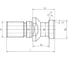 Штревель для SK40 DIN 69871 LDD-40A SOVIS 27027 3