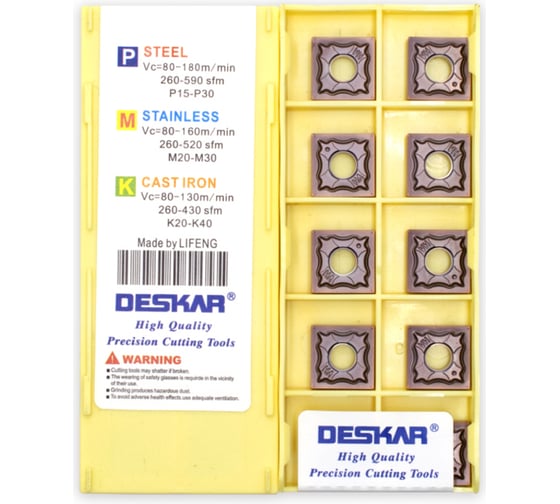 Пластина для точения SNMG120404 HA LF6018 DESKAR 00-00036593