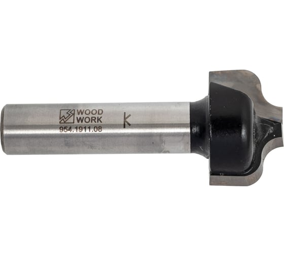 Фреза профильная врезная D=19 мм, I=11 мм, L=43 мм, S=8 мм, Z=2 WOODWORK 954.1911.08