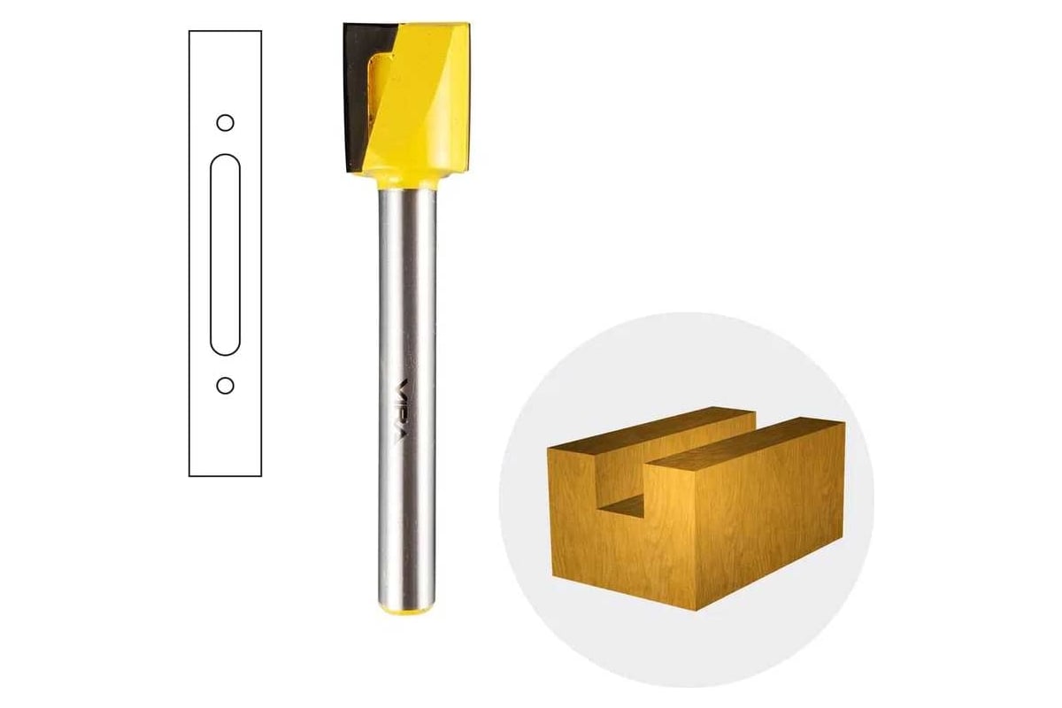 Фреза для врезки замков (26x120 мм, хвостовик 12 мм) VIRA 553324 ...