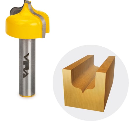 Фреза пазовая фасонная (23.8х16 мм; R4.8 мм) VIRA L553383