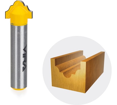 Фреза пазовая фасонная (12.7х9.5 мм; R2.6 мм) VIRA L553382