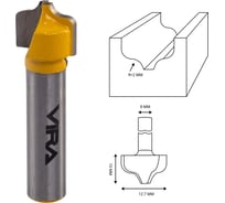 Фреза пазовая фасонная (12.7х10 мм; R1.98 мм) VIRA L553389