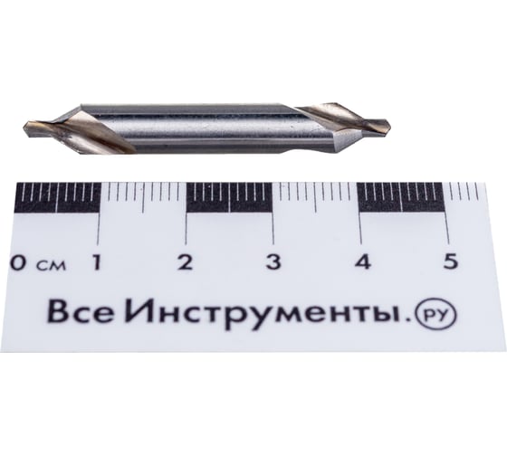 Сверло центровочное 2317-0105 (2.5х4.1х 6.3х47 мм; тип А; Р6М5; ГОСТ14952-75) ИНСТУЛС 00001240461