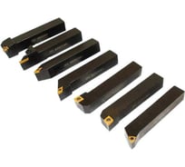 Набор резцов 12x12x80 мм, 7 шт с мех. крепл. тв. сплавных пластин ВК8 YG8 CNIC 74365