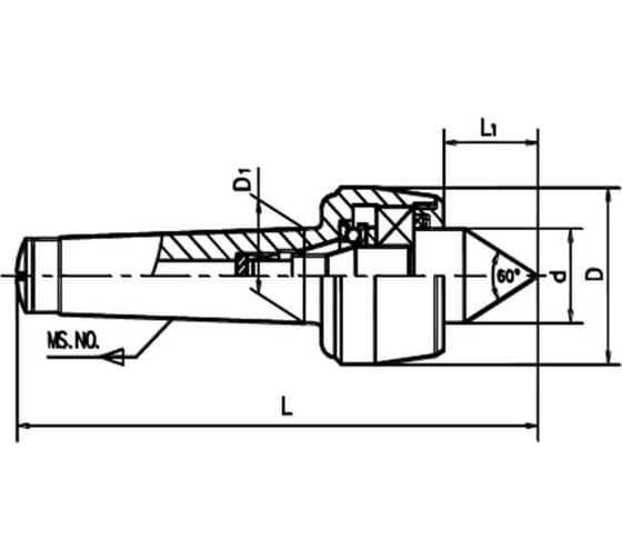 Вращающийся центр МТ3 METALMASTER 19611