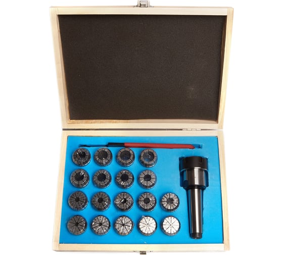 Патрон цанговый MTB4-ER32 с набором цанг ER32 18 шт, 3-20 мм ZITOM сс00017 1