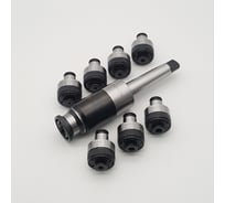 Патрон резьбонарезной КМ3 GT12 в комплекте 7 цанг М3-М12 ТЕХНОРЕАЛ МА320102011