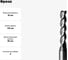 Фреза трехзаходная быстрорежущая по алюминию HSS (15x53x110x12 мм; Z=3) CUT2 20218 4