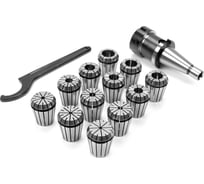 Патрон цанговый 30 с набором цанг ER32 12 шт, 3-20 мм Micron 108060