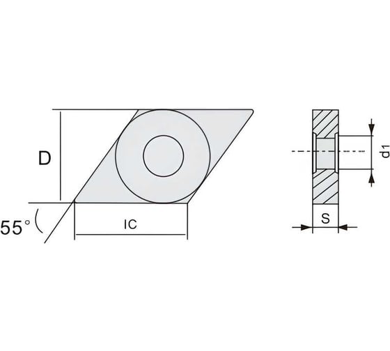 Пластина токарная DNMG150608-RK PPM UARGUS 14 375 016
