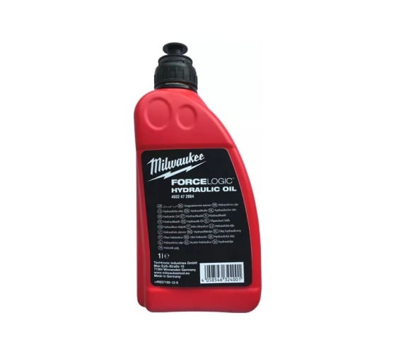 Масло для вспомогательного гидравлического насоса M18HUP700 Milwaukee 4932472004 1