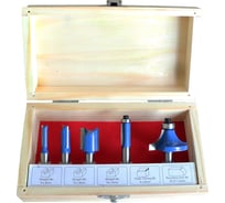 Набор фрез F по дереву (5 шт; хвостовик 8 мм) ДИОЛД 90101004